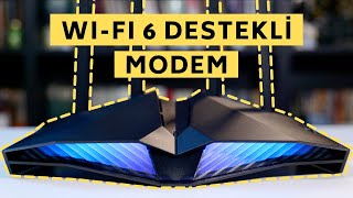 İlk WiFi 6 Gaming Modem ve Router ASUS DSLAX82U [upl. by Ankney246]