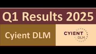 Cyient Dlm Q1 Results 2025  Cyient Dlm Results Today  Cyient Dlm Results  Cyient Dlm Share [upl. by Aluk369]