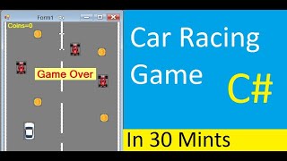 Car Racing Complete Game in c [upl. by Haneen]