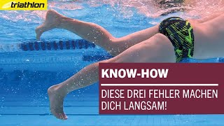 Schneller schwimmen Diese drei Dinge können fast alle Triathleten verbessern  KNOWHOW [upl. by Erna957]