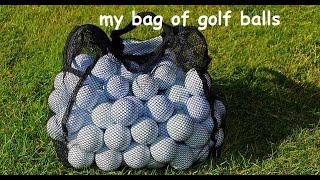 oops i spilled them  my bag of golf balls [upl. by Stanly]