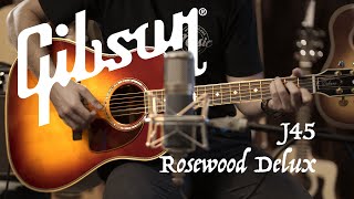 Gibson Custom Shop J45 Delux Rosewood Review  Mooloolaba Music [upl. by Xam]