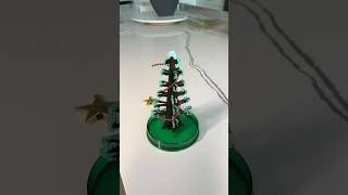 Growing a crystal Christmas tree Amazing results holidaydiy holidaywithyoutube [upl. by Ab]