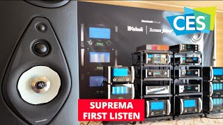 First Listen Sonus Faber Suprema amp McIntosh MC21KW Monoblock Binaural Demo CES 2024 [upl. by Wait714]