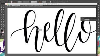 Tutorial How to Digitize Hand Lettering amp Calligraphy Using Illustrator [upl. by Hedges]