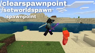 Clearspawnpoint Setworldspawn and Spawnpoint Command Basics [upl. by Cohe350]