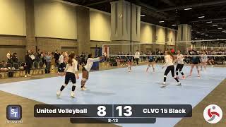 Capitol Hill Classic 2024 CLVC 15 Black vs United Volleyball 15 02192024 [upl. by Anyale]