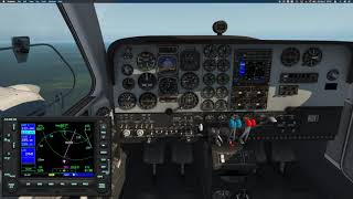 XPlane 11 Default B58 coupled ILS tutorial [upl. by Nilek]