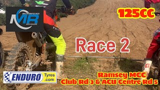 Ramsey MCC Centre Round 5 Club 3 125cc Race 2 [upl. by Blanding743]