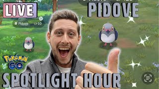 Shiny Pidove Spotlight Hour amp Dynamax Battles LIVE in Pokemon GO [upl. by Ellevehs]