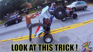 ATV RIDERS GO WILD IN ATLANTA   BRAAP VLOGS [upl. by Millian]