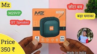 MZ M29VP Portable Bluetooth Speaker Unboxing And Review😄👈 [upl. by Yknip686]