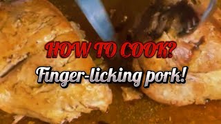 How to cook Ovenbaked pork is fingerlicking good 🐷 pork [upl. by Lemuela54]