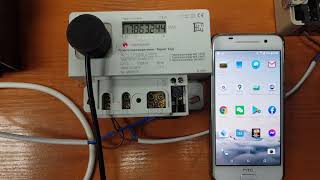 Reading electricity meter with Optical Probe and Smart Phone compatible with IEC 6205621 [upl. by Jakob]