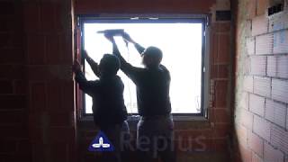 Ejemplo de instalación de la ventana en obra [upl. by Zoilla815]