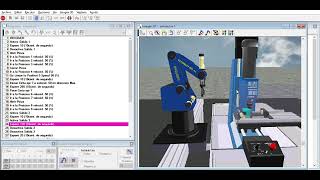 Simulación RoboCell para SCORBOT ER 4u [upl. by Alegnatal890]