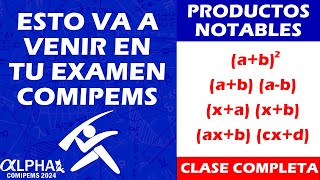 Productos notables MATEMÁTICASCOMIPEMS 2024 comipems [upl. by Ikcin359]