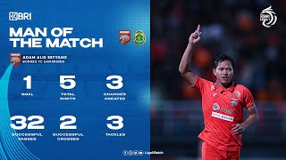 Man Of The Match  Borneo FC Samarinda vs PERSIKABO 1973  Adam Alis [upl. by Botnick536]