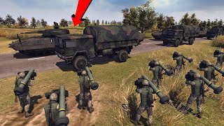 UKRAINIAN TROOPS ATTACKED A NATO CONVOY MenOfWar 2 Battle Simulation [upl. by Nitsyrc813]