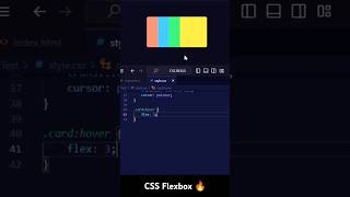 CSS Flexbox Hover animation animation flexbox webdesign webdevelopment programming shorts [upl. by Rehpotsirk482]