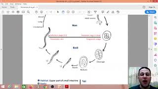 Nematoda  3  Ancylostoma duodenale [upl. by Eiggem]