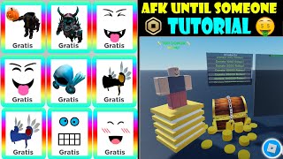 COMO CREAR UN JUEGO DE DONACIONES Y GANAR ROBUX 💸 AFK UNTIL SOMEONE Roblox Tutorial ✅ [upl. by Willcox289]