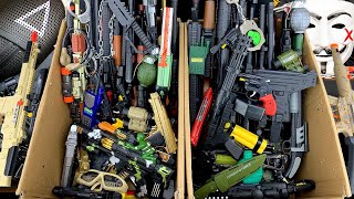 Parcels Full Of Toy Heavy Machine Guns Equipment Toy Guns And Surprise Horror Masks [upl. by Noslien230]