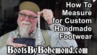 How to Measure  Make Your Own Shoe and Boot Pattern [upl. by Bryn335]