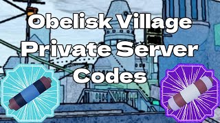 35 Private Server Codes For Obelisk  Shindo Life [upl. by Natty526]