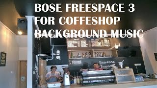 Instalasi Bose Freespace 3 For Coffee Shop Backgroud Music [upl. by Nollie]