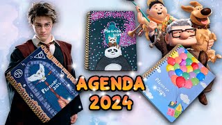 AGENDA 2024 GRATIS para imprimir con tapas incluidas [upl. by Geof470]