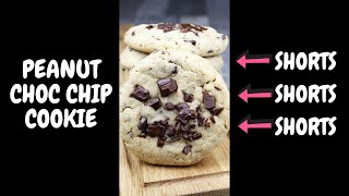 Peanut butter choc chip cookie recipe shorts [upl. by Nilat]