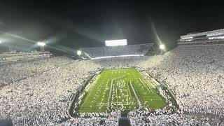 Penn State Football’s 2024 White Out Entrance 11924  Washington  NSN [upl. by Tiebout370]