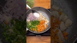 Easy healthy high protein schezwan fried rice recipe shorts [upl. by Shotton443]