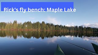 Fly fishing Vancouver Island Maple Lake [upl. by Anahsal]