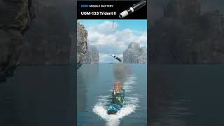 Submarine Launched UGM133 Trident II Missile  Modern Warships gaming modernwarshipsgameplay [upl. by Aylmer]