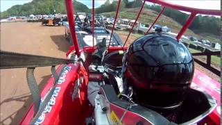 JR CURRY amp ZACH WIGAL WRECK PENNSBORO SPEEDWAY 10 2 16 [upl. by Virge]