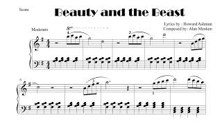 Beauty and the Beast Easy Piano sheet [upl. by Accebor165]