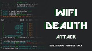 WiFi Deauth Attack  Wifite  Explain in Sinhala [upl. by Nosila786]