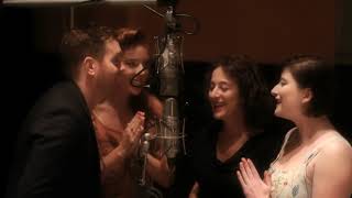 Michael Bublé  Jingle Bells feat The Puppini Sisters Studio Clip [upl. by Atinauq]