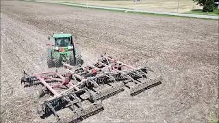 DICKHAUS FARMS DISCING WITH A JOHN DEERE 8310R TRACTOR SND CASEIH DISC EATON OHIO MAY 12TH 2024 [upl. by Crawford]