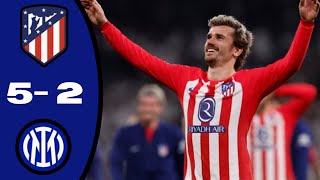 ATLETICO MADRID VS INTER MILAN 2  1 ALL GOALS EXTENDED HIGHLIGHTS  PEN 32  CHAMPIONS LEAGUE 2024 [upl. by Oir]