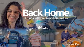 Hello Vishkunu  Finally we reached Amsterdam  Back home [upl. by Ilarin]