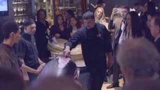 Tuna Cutting Demonstration at Novikov Asian Restaurant [upl. by Namara]