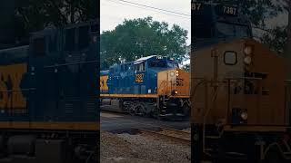 CSXT7387 Hybrid RL K5LA In Jesup GA On M421train csx railfan friendlycrew k5la [upl. by Araccot]