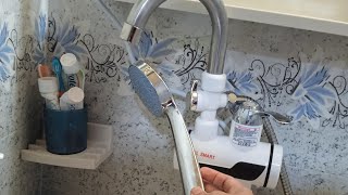 review electric instant water heater tap with SHOWER price and quality [upl. by Camden]