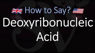 DNA FULL NAME  How to Pronounce Deoxyribonucleic Acid What does DNA stand for [upl. by Nnyleuqaj551]