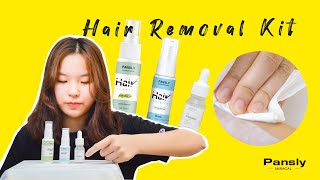 How to use PANSLY Hair Inhibitor Spray removal cream spray [upl. by Branch]