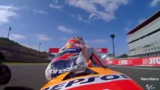 MotoGPMulti On Board Start Motegi 2016 [upl. by Attenauqa]