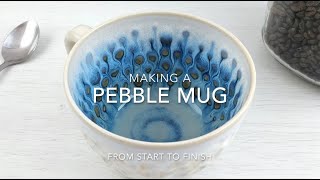 Making a Pebble Cup from start to finish  Satisfying Pottery [upl. by Tila]